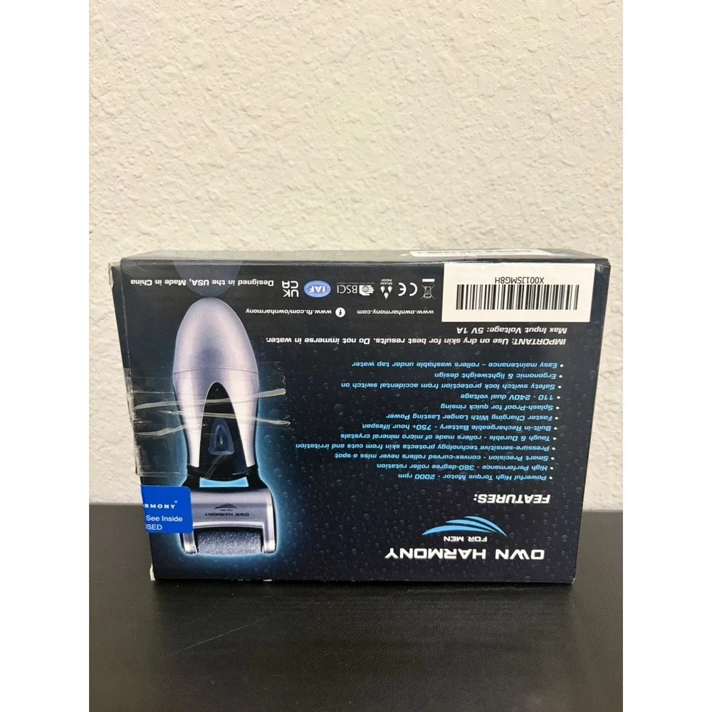 NEW Own Harmony For Men CR900 Rechargeable Electric Callus Shaver Remover Foot